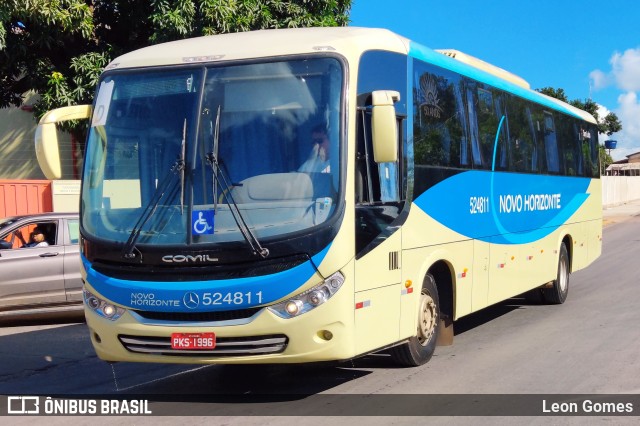 Viação Novo Horizonte 524811 na cidade de Cuiabá, Mato Grosso, Brasil, por Leon Gomes. Número da foto: #10650260.