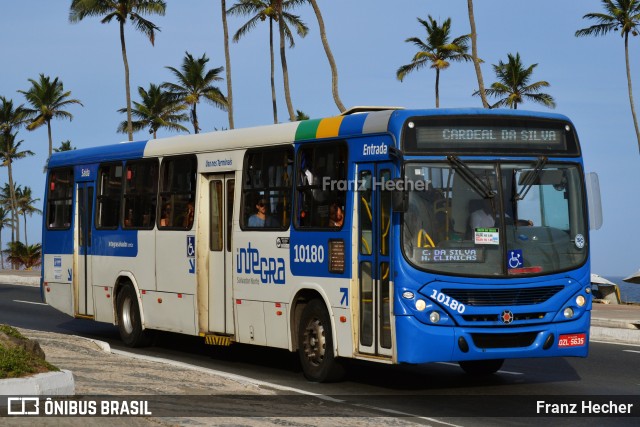 Concessionária Salvador Norte - CSN Transportes 10180 na cidade de Salvador, Bahia, Brasil, por Franz Hecher. Número da foto: #10651594.