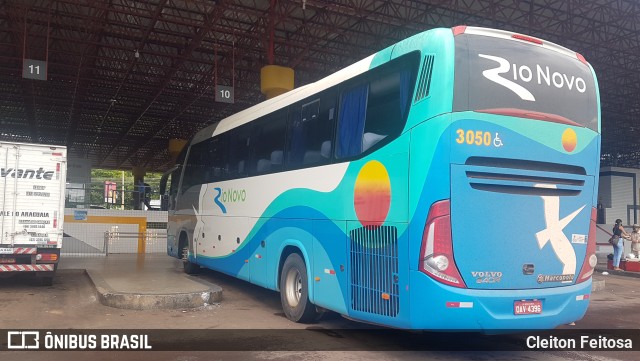 Rio Novo Transportes e Turismo 3050 na cidade de Barra do Garças, Mato Grosso, Brasil, por Cleiton Feitosa. ID da foto: 10655729.