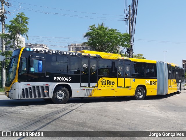 Mobi Rio E901043 na cidade de Rio de Janeiro, Rio de Janeiro, Brasil, por Jorge Gonçalves. Número da foto: #10653573.