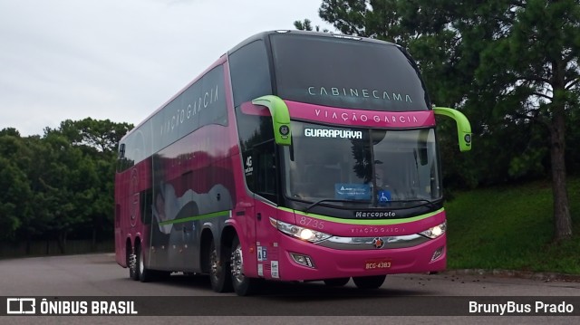 Viação Garcia 8735 na cidade de Ponta Grossa, Paraná, Brasil, por BrunyBus Prado. ID da foto: 10655760.