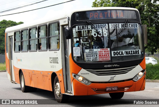 Transcol CG-00002 na cidade de Belém, Pará, Brasil, por Fabio Soares. Número da foto: #10654842.