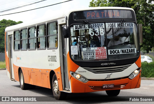 Transcol CG-00002 na cidade de Belém, Pará, Brasil, por Fabio Soares. ID da foto: 10654842.