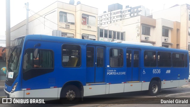 Nortran Transportes Coletivos 6536 na cidade de Porto Alegre, Rio Grande do Sul, Brasil, por Daniel Girald. ID da foto: 10656103.