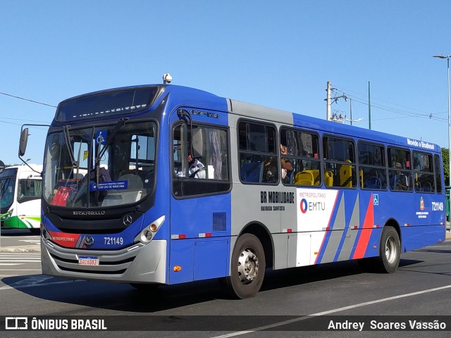 BR Mobilidade Baixada Santista 721149 na cidade de Santos, São Paulo, Brasil, por Andrey  Soares Vassão. ID da foto: 10653120.