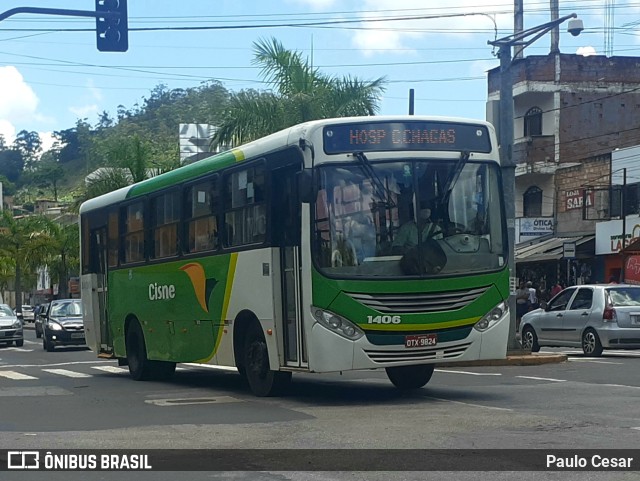 Transportes Cisne 1406 na cidade de Itabira, Minas Gerais, Brasil, por Paulo Cesar. Número da foto: #10653430.