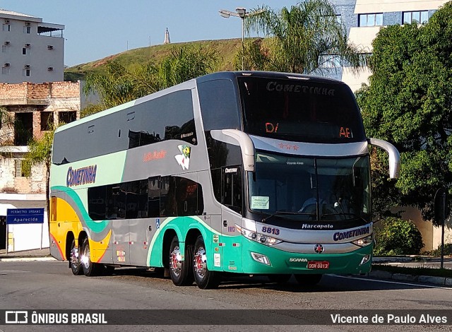 Cometinha - Viação Marvin 8813 na cidade de Aparecida, São Paulo, Brasil, por Vicente de Paulo Alves. ID da foto: 10653402.