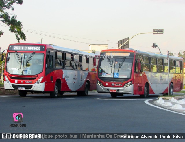 Itajaí Transportes Coletivos 2054 na cidade de Campinas, São Paulo, Brasil, por Henrique Alves de Paula Silva. ID da foto: 10655829.