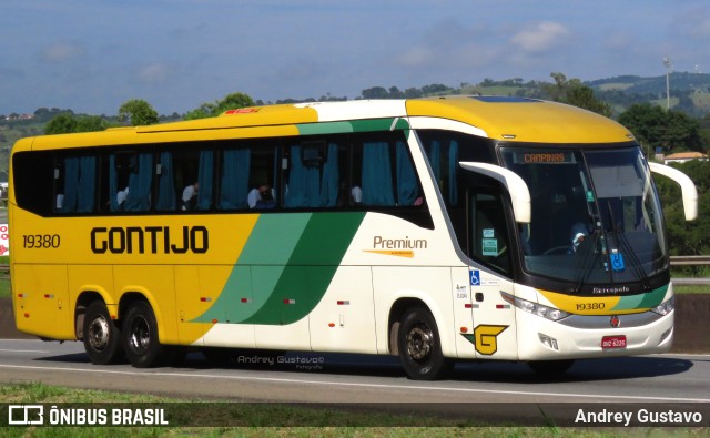 Empresa Gontijo de Transportes 19380 na cidade de Ribeirão Vermelho, Minas Gerais, Brasil, por Andrey Gustavo. ID da foto: 10655849.