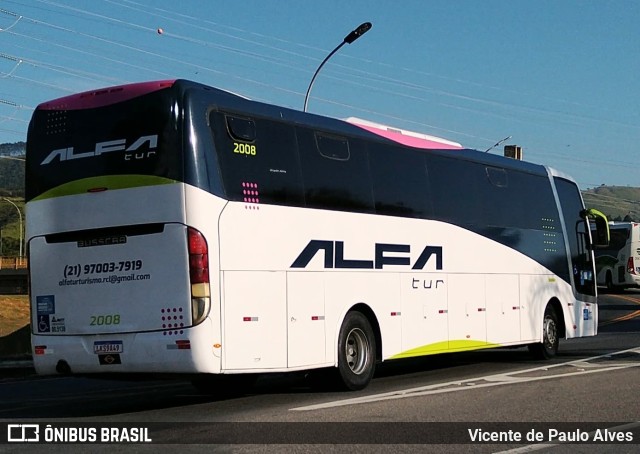 Alfa Tur Turismo 2008 na cidade de Aparecida, São Paulo, Brasil, por Vicente de Paulo Alves. ID da foto: 10653392.