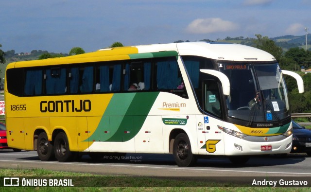 Empresa Gontijo de Transportes 18655 na cidade de Ribeirão Vermelho, Minas Gerais, Brasil, por Andrey Gustavo. Número da foto: #10655845.