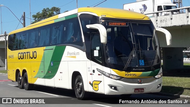 Empresa Gontijo de Transportes 19495 na cidade de Vitória, Espírito Santo, Brasil, por Fernando Antônio dos Santos Jr. ID da foto: 10654952.