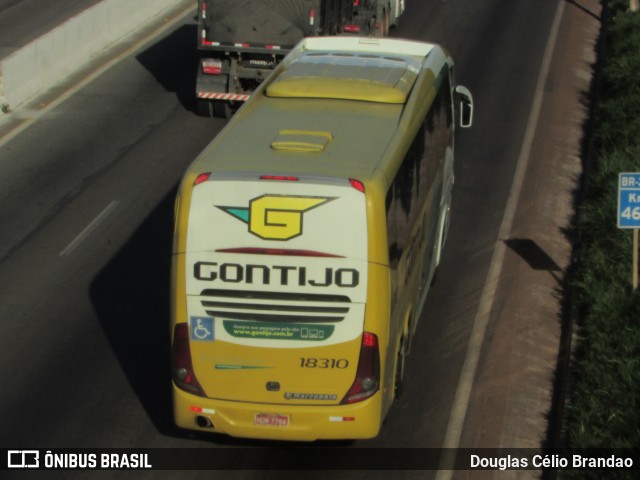 Empresa Gontijo de Transportes 18310 na cidade de Belo Horizonte, Minas Gerais, Brasil, por Douglas Célio Brandao. ID da foto: 10657207.