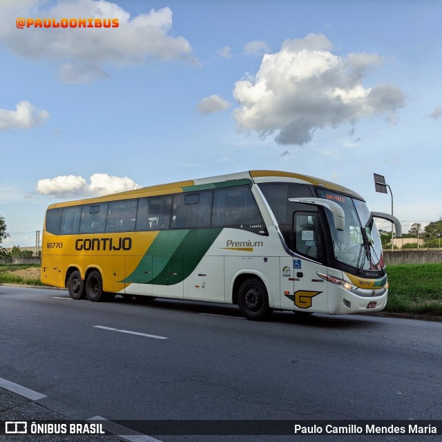 Empresa Gontijo de Transportes 18770 na cidade de São José dos Campos, São Paulo, Brasil, por Paulo Camillo Mendes Maria. ID da foto: 10657234.