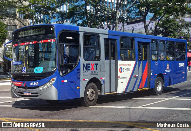 Next Mobilidade - ABC Sistema de Transporte 81.449 na cidade de Diadema, São Paulo, Brasil, por Matheus Costa. Número da foto: #10657969.