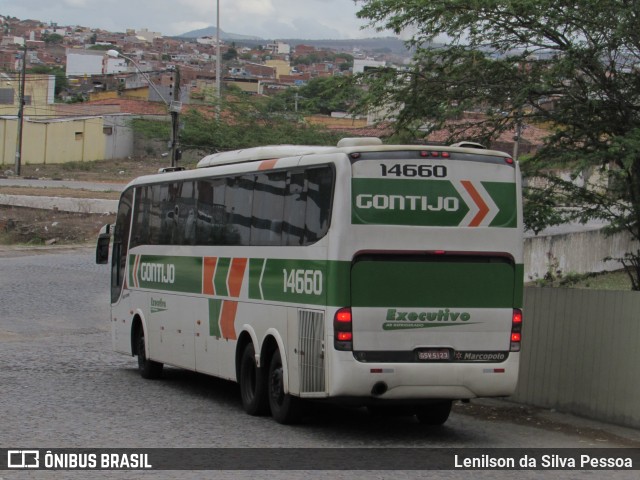 Empresa Gontijo de Transportes 14660 na cidade de Caruaru, Pernambuco, Brasil, por Lenilson da Silva Pessoa. Número da foto: #10657170.