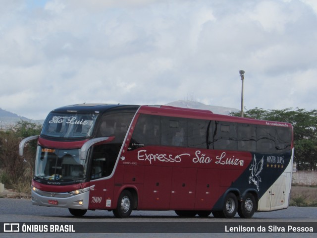 Expresso São Luiz 7800 na cidade de Caruaru, Pernambuco, Brasil, por Lenilson da Silva Pessoa. ID da foto: 10657480.