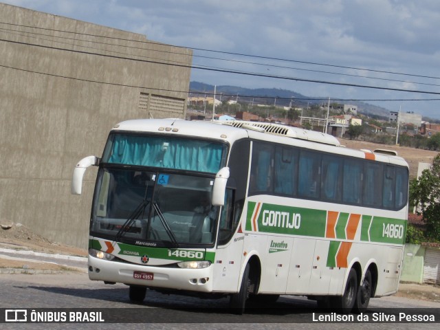 Empresa Gontijo de Transportes 14860 na cidade de Caruaru, Pernambuco, Brasil, por Lenilson da Silva Pessoa. ID da foto: 10657305.