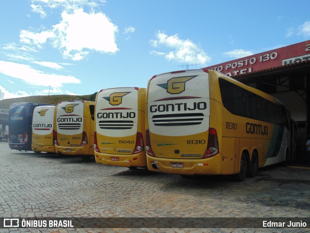 Empresa Gontijo de Transportes 18310 na cidade de Camanducaia, Minas Gerais, Brasil, por Edmar Junio. ID da foto: 10661245.