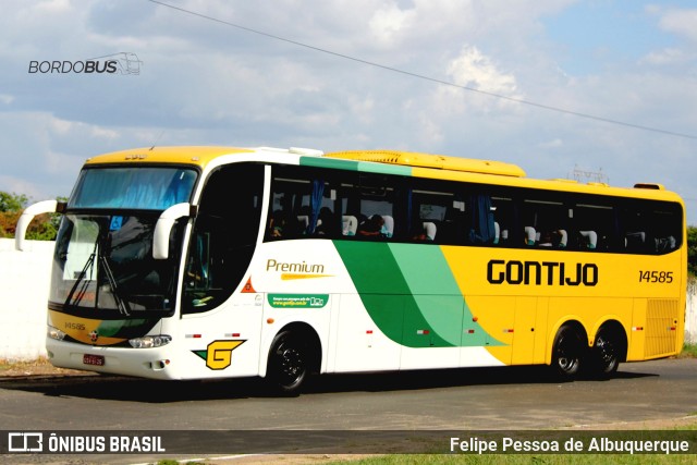 Empresa Gontijo de Transportes 14585 na cidade de Teresina, Piauí, Brasil, por Felipe Pessoa de Albuquerque. ID da foto: 10661545.