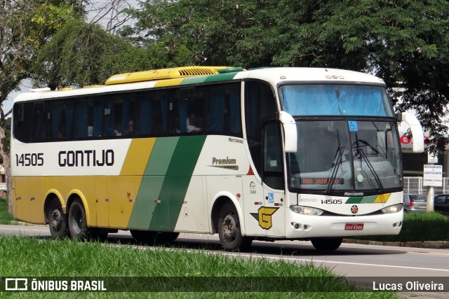 Empresa Gontijo de Transportes 14505 na cidade de Muriaé, Minas Gerais, Brasil, por Lucas Oliveira. ID da foto: 10660696.