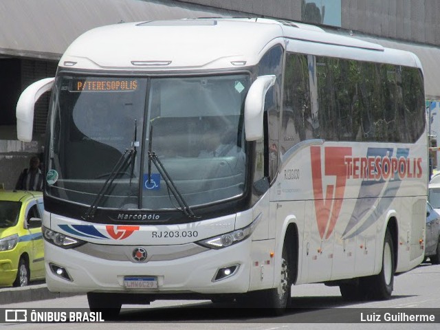Viação Teresópolis RJ 203.030 na cidade de Rio de Janeiro, Rio de Janeiro, Brasil, por Luiz Guilherme. Número da foto: #10660587.