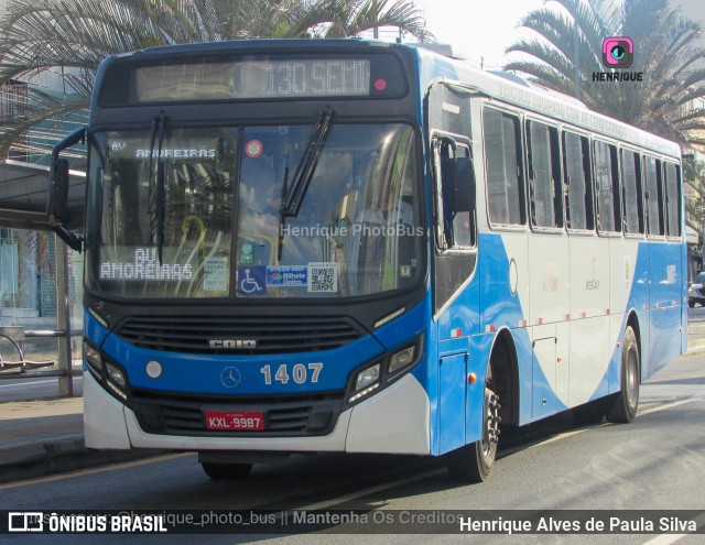 VB Transportes e Turismo 1407 na cidade de Campinas, São Paulo, Brasil, por Henrique Alves de Paula Silva. ID da foto: 10662054.