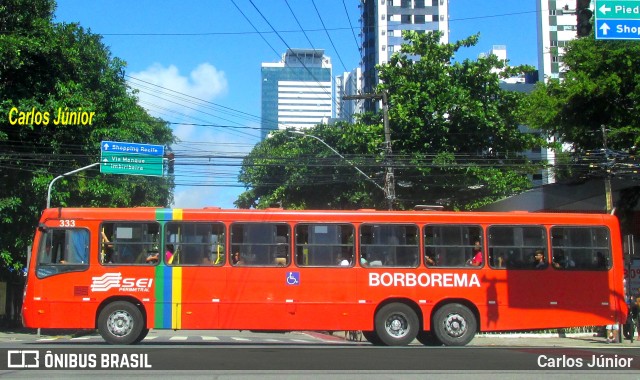 Borborema Imperial Transportes 333 na cidade de Recife, Pernambuco, Brasil, por Carlos Júnior. ID da foto: 10660384.