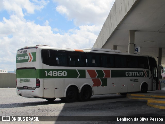 Empresa Gontijo de Transportes 14860 na cidade de Caruaru, Pernambuco, Brasil, por Lenilson da Silva Pessoa. ID da foto: 10660694.