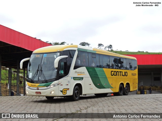 Empresa Gontijo de Transportes 19220 na cidade de João Monlevade, Minas Gerais, Brasil, por Antonio Carlos Fernandes. ID da foto: 10660464.