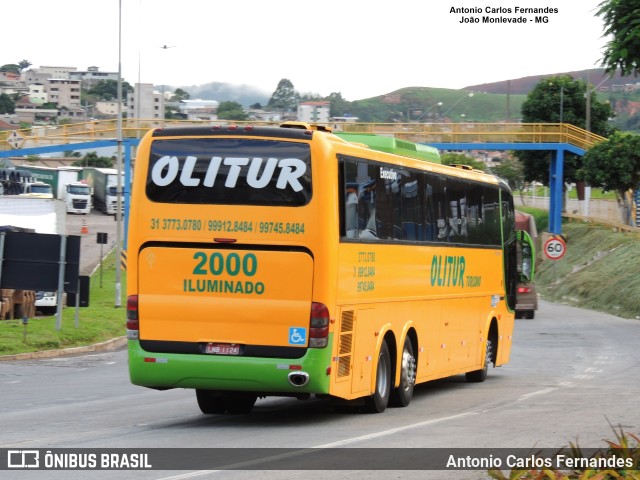 Olitur Turismo 1124 na cidade de João Monlevade, Minas Gerais, Brasil, por Antonio Carlos Fernandes. ID da foto: 10660467.