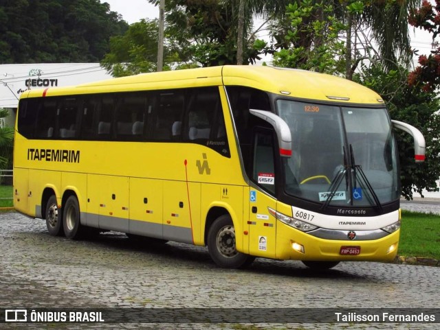 Viação Itapemirim 60817 na cidade de Juiz de Fora, Minas Gerais, Brasil, por Tailisson Fernandes. ID da foto: 10664550.