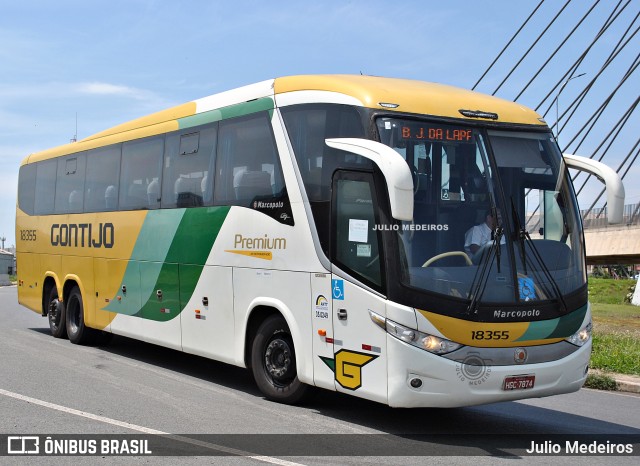 Empresa Gontijo de Transportes 18355 na cidade de Campinas, São Paulo, Brasil, por Julio Medeiros. ID da foto: 10663870.