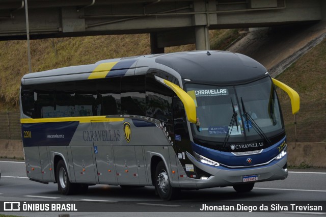 Caravellas Transportes e Turismo 2201 na cidade de Aparecida, São Paulo, Brasil, por Jhonatan Diego da Silva Trevisan. ID da foto: 10664746.