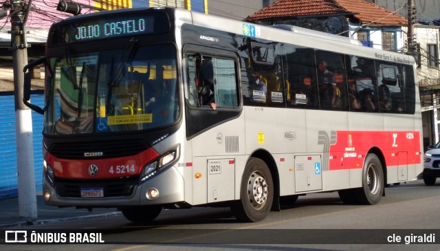 Allibus Transportes 4 5214 na cidade de São Paulo, São Paulo, Brasil, por cle giraldi. Número da foto: #10664991.