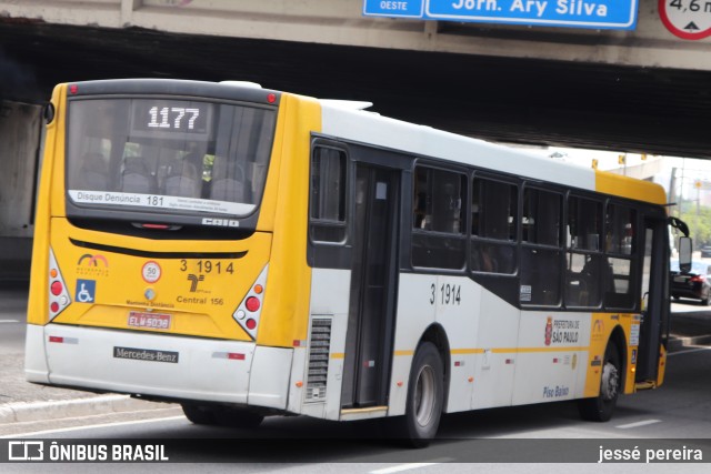 Viação Metrópole Paulista - Zona Leste 3 1914 na cidade de São Paulo, São Paulo, Brasil, por jessé pereira. Número da foto: #10664942.