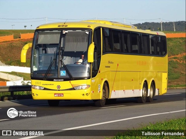 Viação Itapemirim 5505 na cidade de Juiz de Fora, Minas Gerais, Brasil, por Tailisson Fernandes. ID da foto: 10664429.