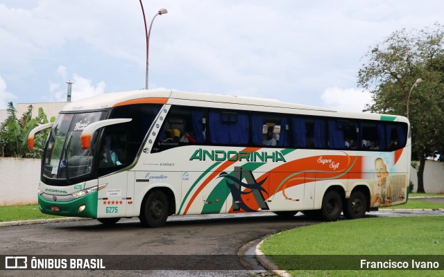 Empresa de Transportes Andorinha 6275 na cidade de Ourinhos, São Paulo, Brasil, por Francisco Ivano. ID da foto: 10662897.