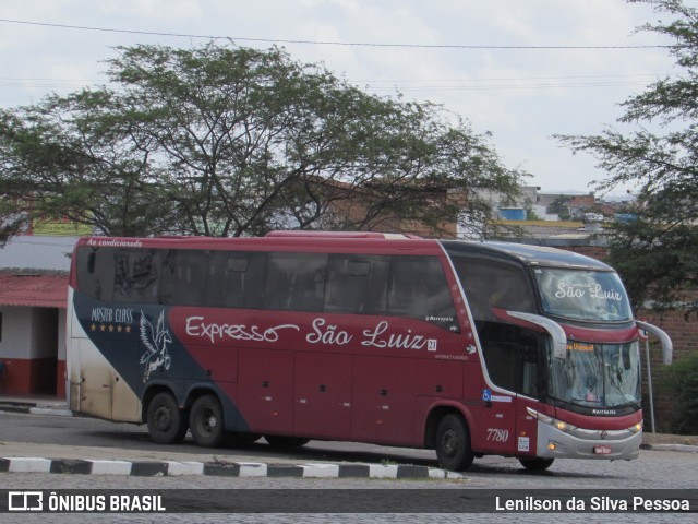 Expresso São Luiz 7780 na cidade de Caruaru, Pernambuco, Brasil, por Lenilson da Silva Pessoa. ID da foto: 10662521.