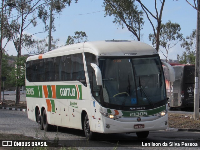 Empresa Gontijo de Transportes 21305 na cidade de Caruaru, Pernambuco, Brasil, por Lenilson da Silva Pessoa. ID da foto: 10662528.