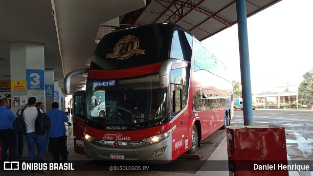 Expresso São Luiz 9090 na cidade de Rio Verde, Goiás, Brasil, por Daniel Henrique. Número da foto: #10663763.