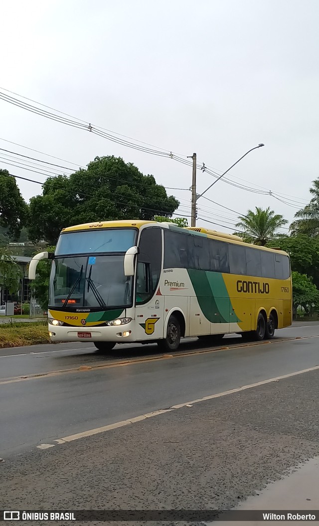 Empresa Gontijo de Transportes 17160 na cidade de Governador Valadares, Minas Gerais, Brasil, por Wilton Roberto. ID da foto: 10663328.