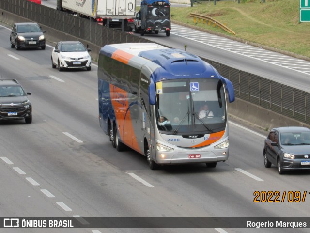 Vicampe Transportes e Turismo 2200 na cidade de São José dos Campos, São Paulo, Brasil, por Rogerio Marques. Número da foto: #10662367.