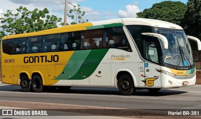 Empresa Gontijo de Transportes 18365 na cidade de Betim, Minas Gerais, Brasil, por Hariel BR-381. Número da foto: #10668403.