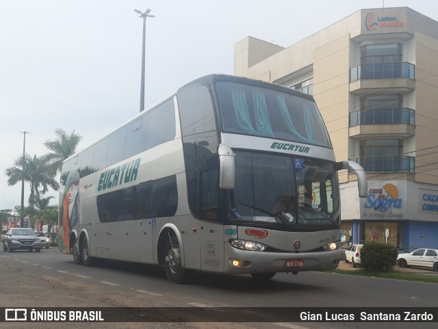 Eucatur - Empresa União Cascavel de Transportes e Turismo 4530 na cidade de Ji-Paraná, Rondônia, Brasil, por Gian Lucas  Santana Zardo. ID da foto: 10665332.