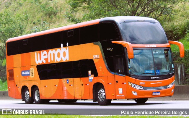 TJ Turismo 5F51 na cidade de Barra Mansa, Rio de Janeiro, Brasil, por Paulo Henrique Pereira Borges. Número da foto: #10667938.