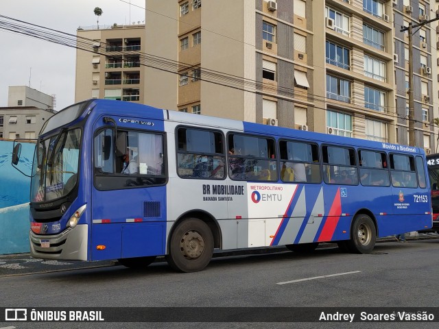 BR Mobilidade Baixada Santista 721153 na cidade de Santos, São Paulo, Brasil, por Andrey  Soares Vassão. Número da foto: #10666782.