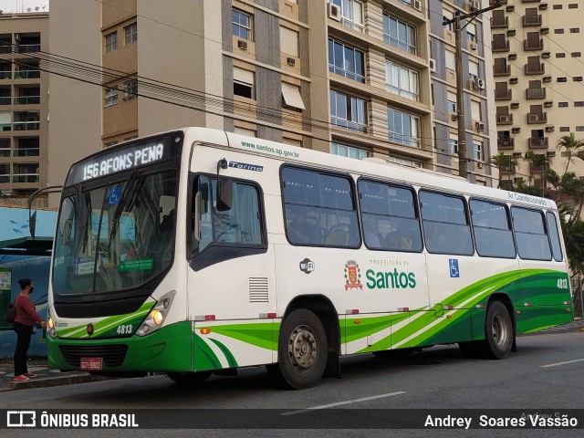 Viação Piracicabana Santos 4813 na cidade de Santos, São Paulo, Brasil, por Andrey  Soares Vassão. ID da foto: 10666786.