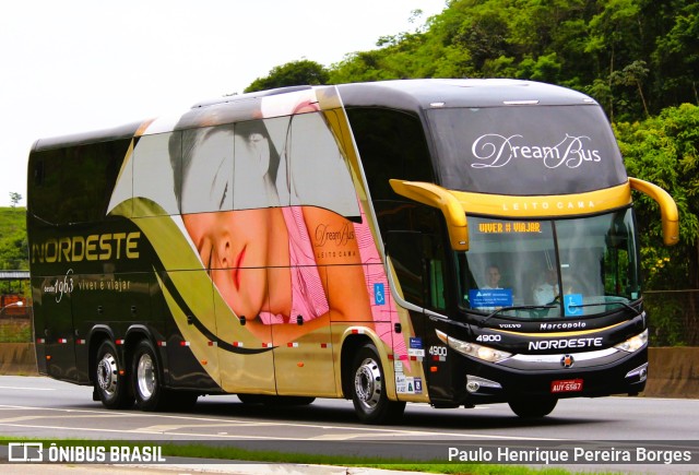 Expresso Nordeste 4900 na cidade de Piraí, Rio de Janeiro, Brasil, por Paulo Henrique Pereira Borges. ID da foto: 10668810.