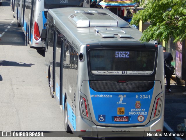 Viação Paratodos > São Jorge > Metropolitana São Paulo > Mobibrasil 6 3341 na cidade de São Paulo, São Paulo, Brasil, por Nicolas Matheusz. Número da foto: #10665537.